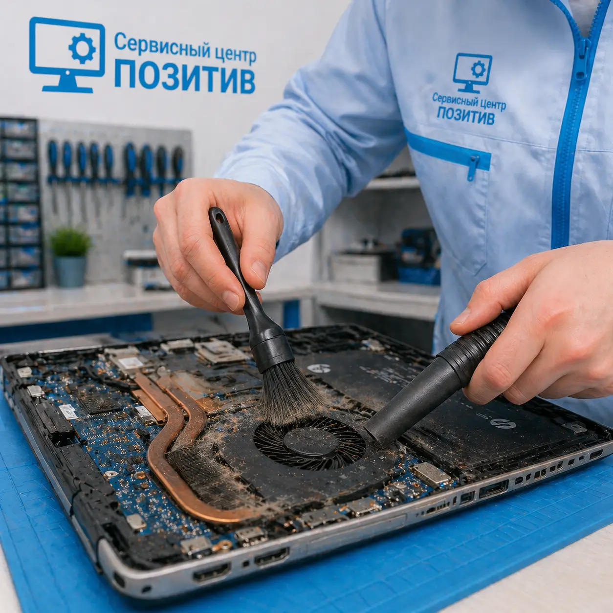 чистка ноутбука HP в Троицке