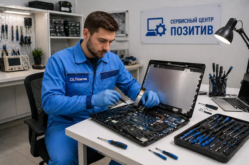 Замена шлейфа матрицы ноутбука в Троицке