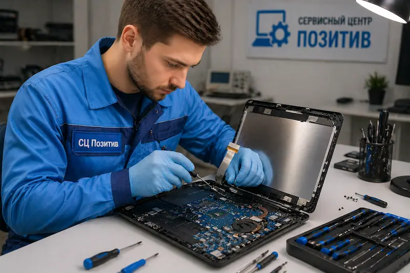 Ремонт шлейфа матрицы ноутбука в Троицке