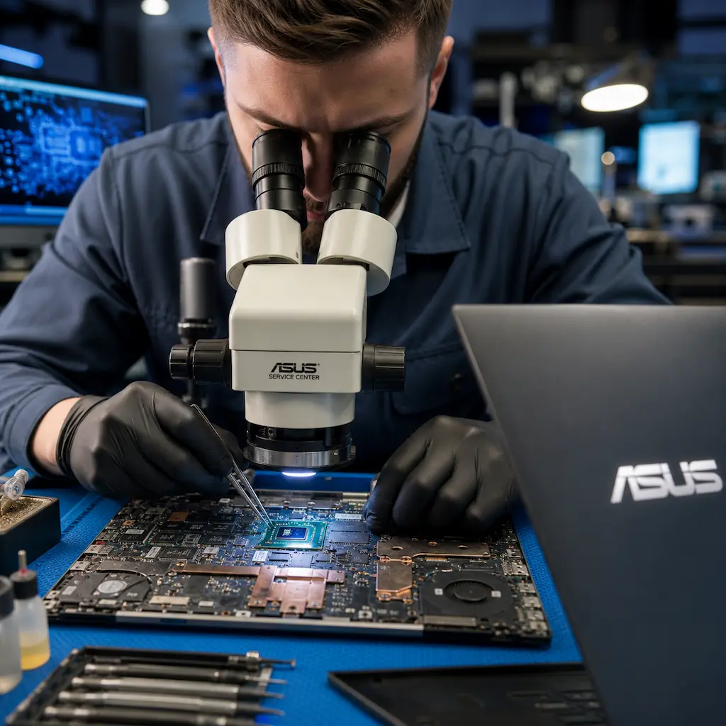 Замена видеокарты ноутбука Asus в Троицке