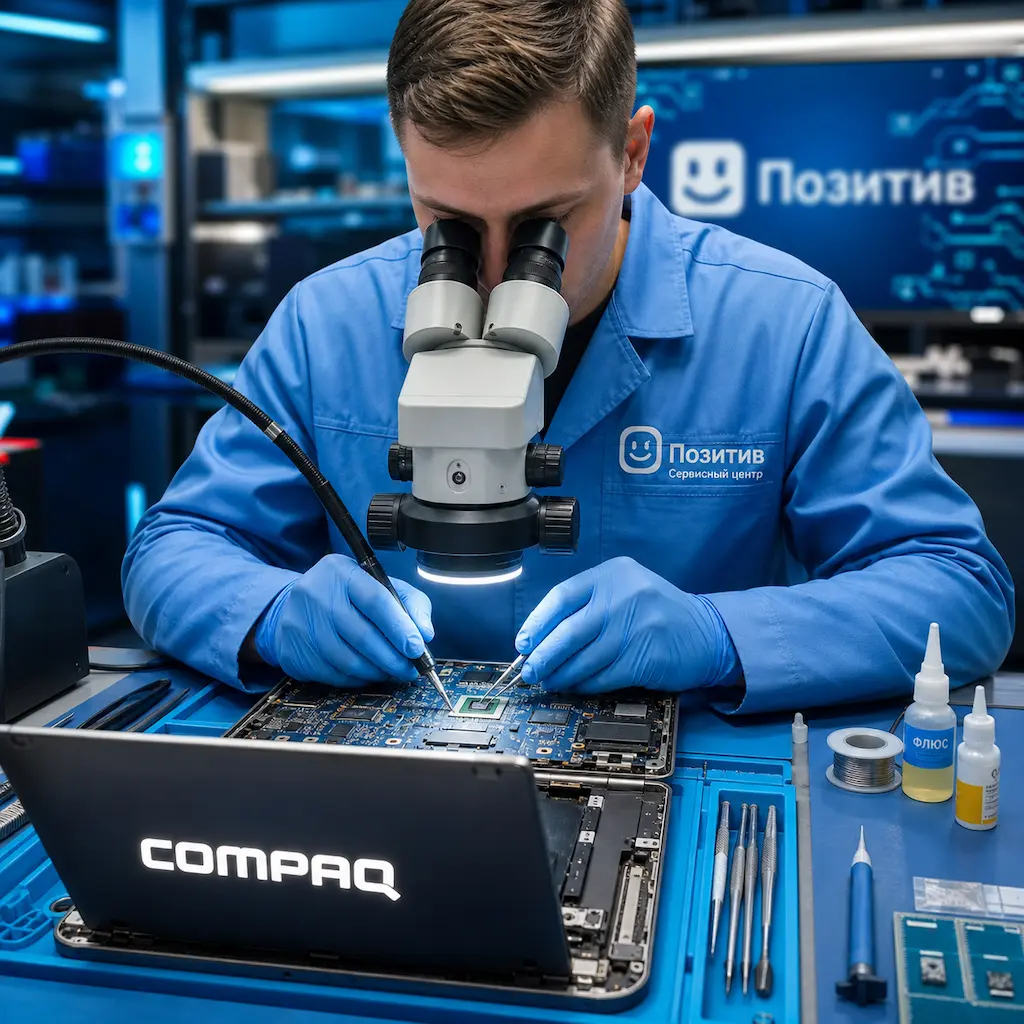 Замена видеокарты ноутбука Compaq в Троицке