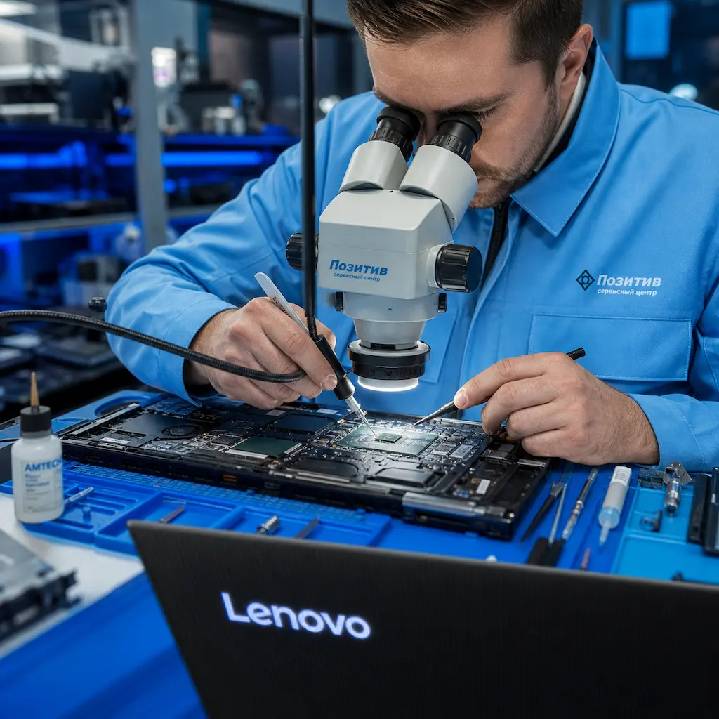 Замена видеокарты ноутбука Lenovo в Троицке