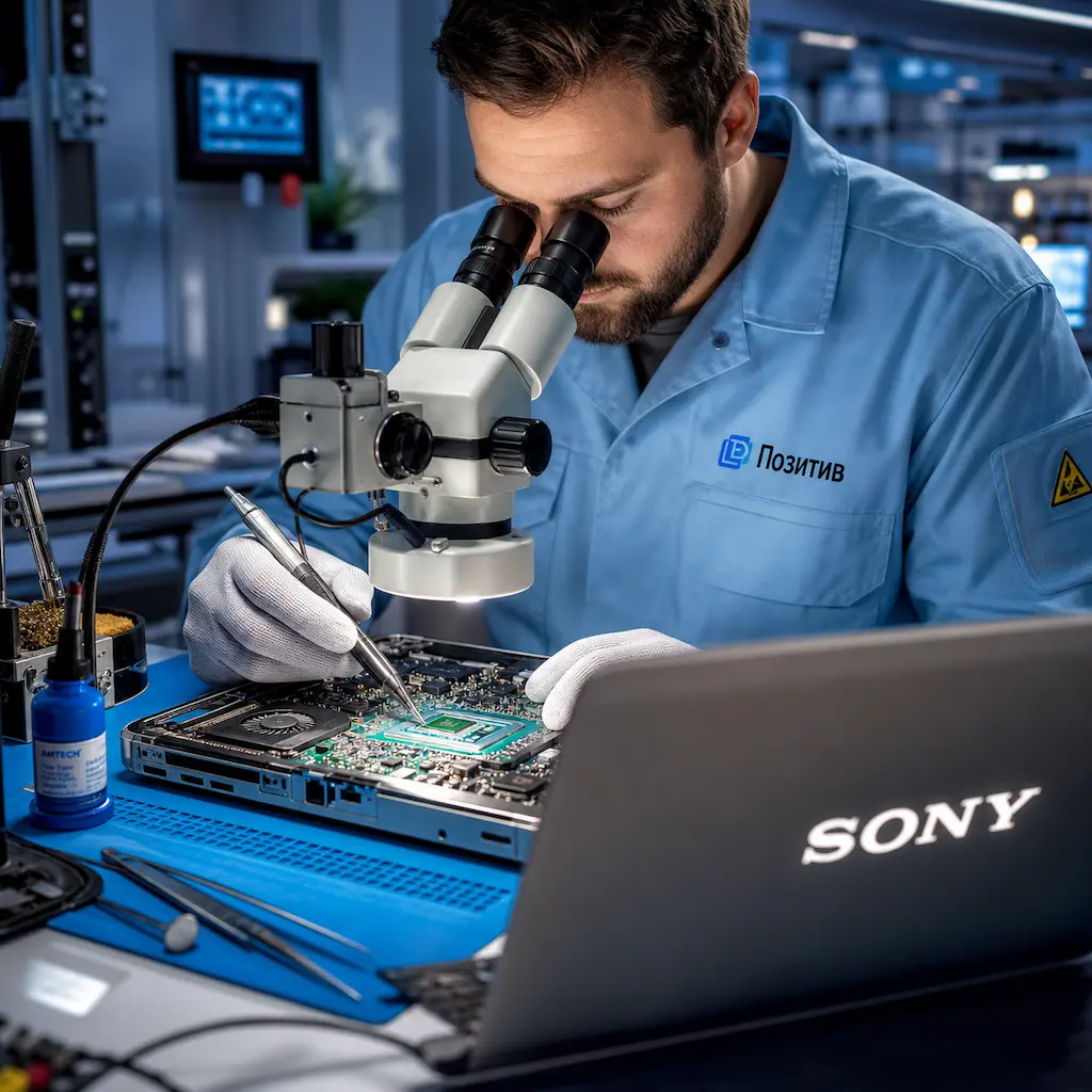 Замена видеокарты ноутбука Sony в Троицке