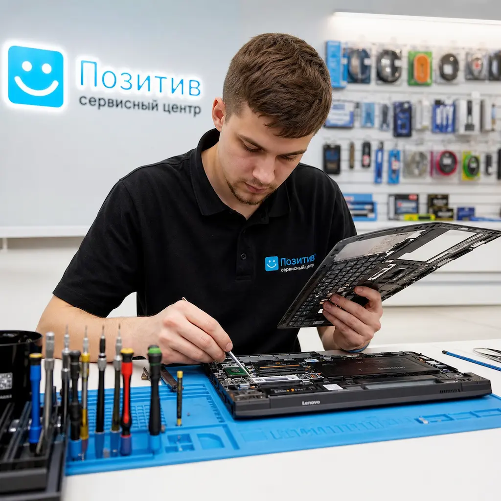 заменить клавиатуру на ноутбуке Lenovo в Троицке