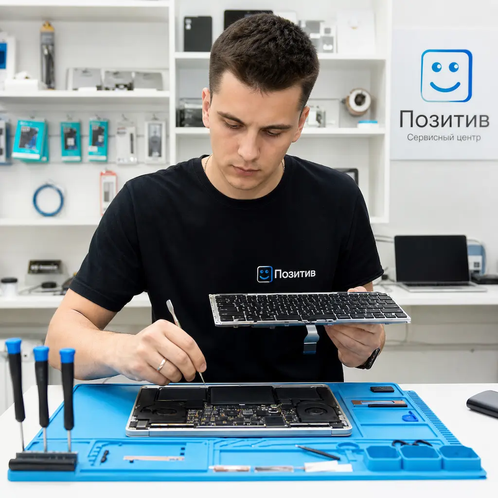 заменить клавиатуру на Apple Macbook в Троицке