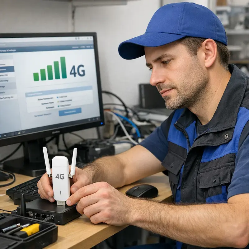 Настройка LTE модема в Троицке