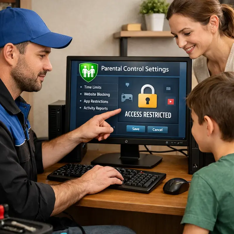 Родительский контроль на компьютере и ноутбуке в Троицке