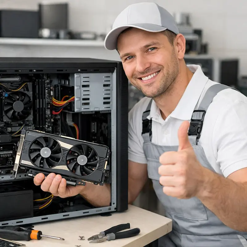 Замена видеокарты ПК в Троицке