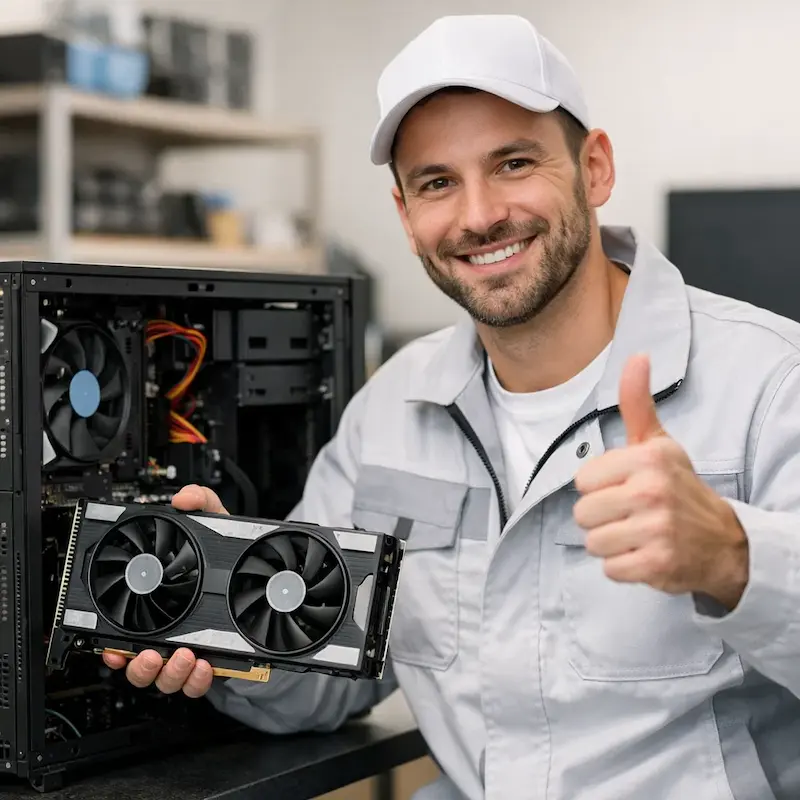 установка видеокарты на ПК в Троицке